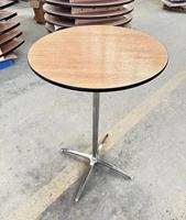 Table de cocktail haute de restaurant en bois pour la partie de barre