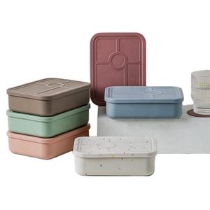 BPA ücretsiz silikon gıda depolama silikon Bento kutusu sızdırmaz beş bölmesi Bento kutusu silikon yemek kabı - Product Image 1