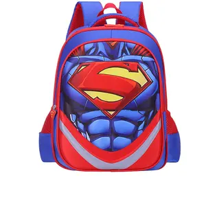 2024卡通袋防水背包儿童书包男孩超级英雄漫威莫奇拉背包