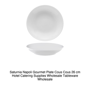 จานกูสกู Saturnia Napoli Gourmet ขนาด 26 ซม. อุปกรณ์จัดเลี้ยงโรงแรม ขายส่งภาชนะบนโต๊ะอาหาร - Product Image 2