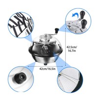 Tondeuse à bol durable pour la maison avec lame en acier inoxydable tranchante à dôme transparent pour plantes hydroponiques