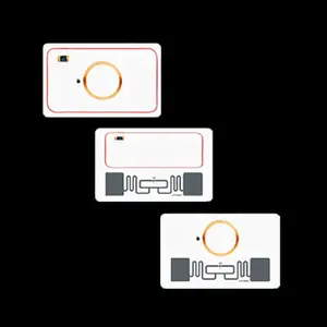 CMRFID 제조업체 이중 주파수 콤보 RFID 카드 UHF 및 13.56mhz NFC 및 LF 125KHZ 두 칩 결합 스마트 카드