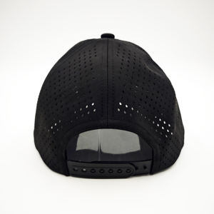 Casquettes Snapback de Luxe Hip Hop Unisexe Personnalisées en Gros à 6 Panneaux avec Logo Dobby Dot et Bord Plat, Perforées par Découpe Laser - Product Image 5