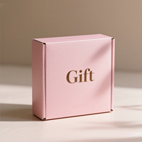 Boîte d'expédition pliable personnalisée SHIRUN en carton robuste violet pour vêtements, bijoux, emballage cadeau avec logo