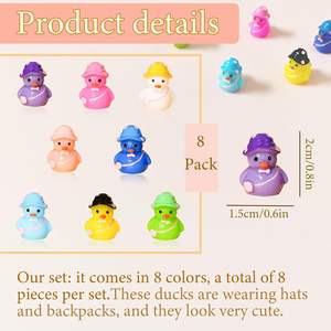Wholesale 16PCS Mini Polyresin Duck Fridge <b>Magnets</b> <b>Strong</b> Colorful Eco-Friendly Durable Decorative Refrigerator <b>Magnets</b> Fridge - Product Image 2
