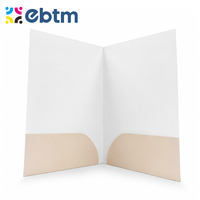 Dossier de présentation d'entreprise imprimé sur mesure, format A4, impression personnalisée, logo personnalisé, dossiers à double poche avec pochettes