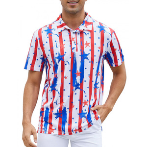 Men'<strong>s</strong> Festival Printed Knitted Golf <strong>Shirt</strong> Short Sleeve Breathable Patriotic <strong>St</strong>. <strong>Patrick's</strong> <strong>Day</strong> Green Beer Glass Design Casual - Product Image 6
