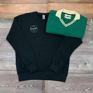 Fabricant de motifs d'impression en relief personnalisés de haute qualité 100% coton éponge française sweats à capuche ras du cou réguliers brodés - Product Image 1