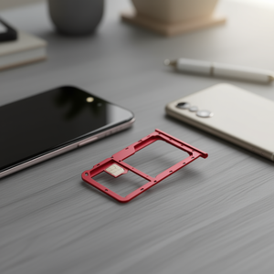 Bandeja para tarjetas SIM y Micro SD para Huawei Honor 7x Rojo - Product Image 3