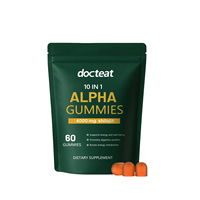 Gummies de Shilajit de l'Himalaya en stock – Pack Alpha 10-en-1, styles variés, vente en gros, produits finis, usage quotidien pour adultes