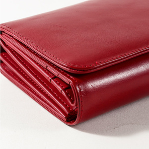 <span class=keywords><strong>Portafoglio</strong></span> Lungo da <span class=keywords><strong>Donna</strong></span> in Vera Pelle con Blocco RFID, Nuovo Design <span class=keywords><strong>Rosso</strong></span> Vintage, con Scomparti per Carte e Fermasoldi - Product Image 5