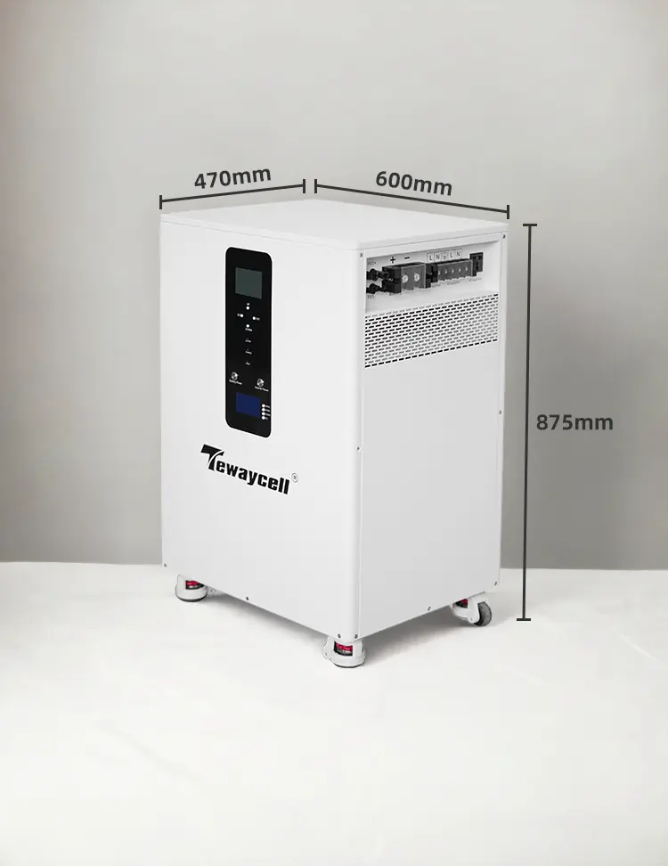 Batteries au lithium-ion tout-en-un 51.2V 48V 400Ah 20KWh cellules Lifepo4 Batterie hybride onduleur triphasé batterie stockage d'énergie