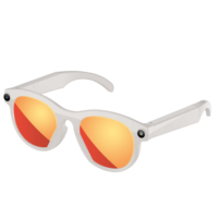 Lunettes intelligentes IA avec caméra HD 2MP, enregistrement vidéo et audio, lecture de musique, contrôle, légères (45g), élégantes, variété de couleurs de lentilles