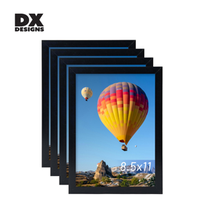 DX thiết kế nhà máy Bán buôn giá 4x6 5x7 6x8 8x10 inch tùy chỉnh kích thước DIY memorial tường khung ảnh PVC hình ảnh màu đen khung - Product Image 1