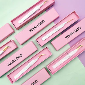 Private Label Volume Pinzette Custom Lash Extension Starke Isolation pinzette mit Custom Box Fiber Tip Wimpern pinzette - Product Image 4