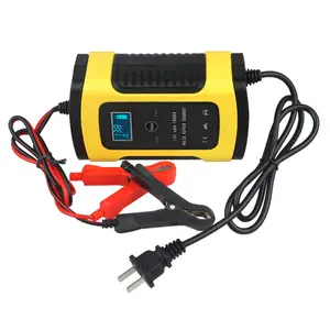 Universal 6A 12v Intelligent Smart Motorcycle Car Battery Pulse Charger Repair Type Lead Acid Storage Charger Battery Auto