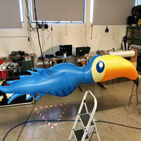 Vente chaude usine : Modèle publicitaire gonflable d'oiseau toucan volant de 3,8 m, télécommandé, pour spectacle