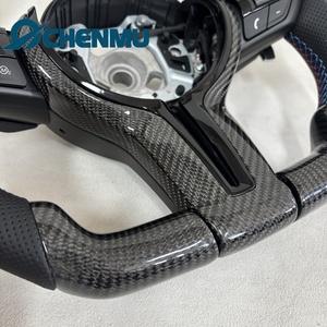 Volante in Fibra di Carbonio Nero per <span class=keywords><strong>BMW</strong></span> F10 F20 F07 <span class=keywords><strong>F45</strong></span> F32 F30 F87 F12 F11 F25 F31 F34 F33 F36 F22 F23 X6 E71 X5 E70 M3 M5 - Product Image 4