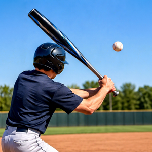 Bate de Béisbol Ligero de Calidad Premium, 2.5 Pulgadas de Diámetro, 28 Pulgadas de Longitud, Color Negro, para Jugadores Profesionales, para Entrenamiento al Aire Libre - Product Image 1