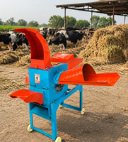 Broyeur multifonctionnel de fourrage, pétrisseur de foin et déchiqueteur de paille avec roues, pour aliments secs et humides pour bovins et ovins