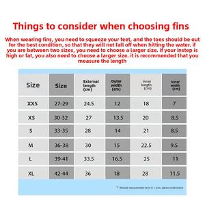 Palmes de plongée techniques professionnelles légères en silicone pour adultes et enfants, pour entraînement de natation et de plongée, ensemble de palmes courtes et complètes pour la plongée - Product Image 2