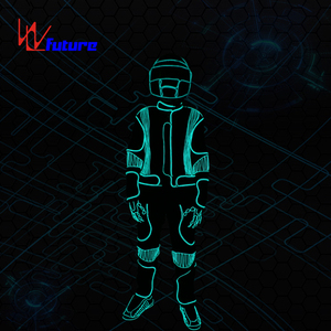 WL-036 Mens Ánh Sáng LED Tron Trang Phục Nhóm Trang Phục Khiêu Vũ Quần Áo Sáng Hiệu Suất Mặc Tương Lai Sợi Quang Ánh Sáng Chàng Trai - Product Image 3