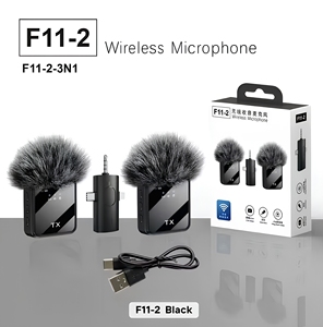 3 in 1 Wireless Clip-on <b>Microphone</b> Type C 3.5mm Receiver Noise Cancelling Mic for Mobile Phone Camera PC - Product Image 1
