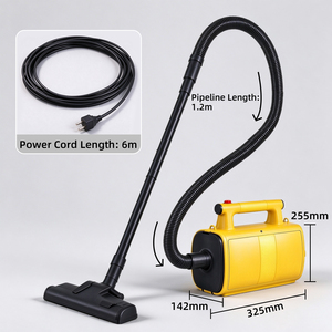 Dual Suction Blowing Design Electric <b>Vacuum</b> Cleaner Low Noise For Household Workshop Pet Hair Cleaning Outdoor Patio Garage - Product Image 2