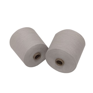 Menambahkan bubuk nano magnetik anti-bakteri pemanas magnetik poliester campuran viscose benang untuk pakaian - Product Image 1