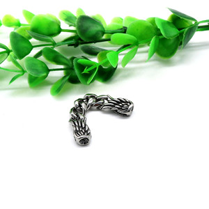 yunnique Stainless Steel Feather Chain <b>Spacer</b> For Bracelet Making DIY Jewelry Accessories Irregular Shape Casting Process - Product Image 3