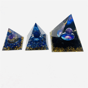 Hot bán Chakra chữa bệnh Thiền thạch anh tím <span class=keywords><strong>Lapis</strong></span> <span class=keywords><strong>Lazuli</strong></span> Obsidian sụt giảm Bộ Tinh thể nhựa orgone kim tự tháp - Product Image 2