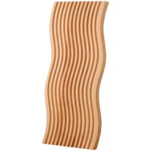 Fabbrica diretta in legno vassoio di servizio arco ondulato forma rettangolare acqua Ripple bordo pomeriggio tè Snack piatto per la casa decorativa - Product Image 2