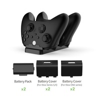 Pengontrol Nirkabel Pengisian Daya Ganda Ganda Isi Ulang Baterai Kit Pengisian Daya X1 Dok Dasar Pengisi Daya untuk Xbox One Slim/One X