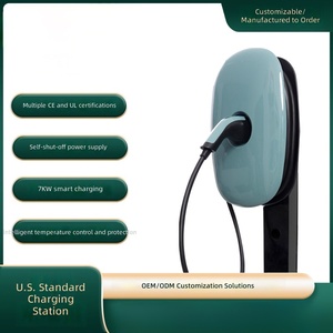 เครื่องชาร์จรถยนต์แบบติดผนัง รุ่นที่ 1 7KW 32A เฟสเดียว ป้องกันน้ำ IP65 พร้อมโครงสร้าง PC+ASA และระบบควบคุมด้วยการ์ด สำหรับใช้ในบ้าน - Product Image 3