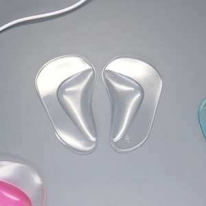 Supporti plantari in silicone per piedi piatti, gamba a O/X, antiscivolo, trasparenti, mezze solette a sette punti, garanzia a vita, uomo donna - Product Image 6