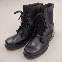 Nouveau cuir imperméable anti-dérapant hommes randonnée en plein air formation bottes tactiques garde de sécurité chaussures de botte