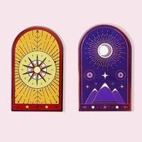 Broches Métalliques Interstellaires Personnalisées en Gros, Épingles en Émail Dur Plaqué Or de Haute Qualité avec Logo