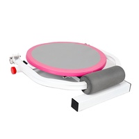 Appareil d'entraînement abdominal multifonctionnel pliable en acier rose pour exercices de renforcement musculaire, banc de fitness à domicile pour abdominaux