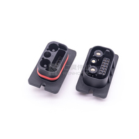 Connecteur d'alimentation hybride 3+22 broches 300A/350A 1500V CC mâle femelle empilable étanche IP67 droit