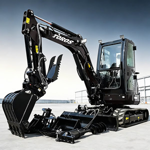 รถขุดตีนตะขาบขนาดเล็ก TOROS 3.5 ตัน แบบมีห้องโดยสาร ระบบไฮดรอลิก เครื่องยนต์ Kubota ได้รับมาตรฐาน CE รถขุด 1 ตัน สำหรับงานเกษตรและก่อสร้างในสหภาพยุโรป - Product Image 1