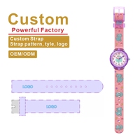 Montre à quartz pour enfants Bling Kids' Fashion, cadran de 31 mm, résistante aux chocs et à l'eau, placage américain, boîtier en PC