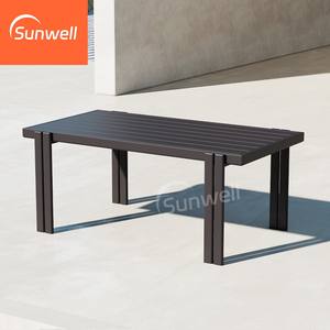 Ensemble de <span class=keywords><strong>table</strong></span> et chaises de salle à manger d'extérieur en aluminium de luxe en promotion - Imperméable et durable pour hôtels, villas, jardins et restaurants - Product Image 6