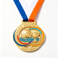 Badges de récompense personnalisés avec ruban coloré pour les médailles gagnées par les États-Unis dans les championnats et les tournois sportifs