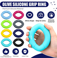Anillo de agarre de silicona portátil, fortalecedor de manos y herramienta de entrenamiento de fortalecimiento muscular para antebrazo, piernas, cintura, 2 uds., 2 uds.