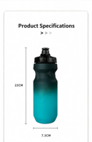 Bouteille d'eau de sport 600 ml en PP sans BPA, anti-corrosion, étanche, écologique, à pression, pour le cyclisme et le camping