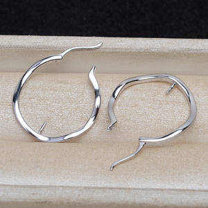 Pendientes de Plata S925 Wenchi con Concha, para Mujer, 8-14 Perlas, Accesorios DIY, Bandeja Vacía, Modelo 16006, Componentes y Fornituras de Joyería China - Product Image 4