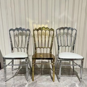 Sillas de Metal de Lujo Personalizadas para Bodas, Estilo Rústico, Apilables, para Fiestas, Banquetes, Comedor, Hotel, Sala de Estar, <span class=keywords><strong>Apartamento</strong></span> - Product Image 2
