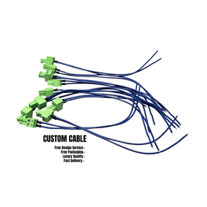 UL1007 16AWG 2EDG-5.0 2-pins nylon draadplaat kabelassemblage, pluggable PCB-aansluitblokconnector, vertind, voor elektronische apparatuur - Product Image 1