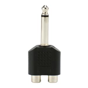 Adaptador Divisor <span class=keywords><strong>de</strong></span> Auriculares Estéreo <span class=keywords><strong>Mono</strong></span> <span class=keywords><strong>de</strong></span> 6.35mm Macho <span class=keywords><strong>a</strong></span> 2 RCA Hembra Dual - Product Image 3