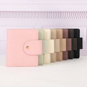 Hongbo Best Seller 12 colori A7 portafoglio morbido in vera pelle rosa anello in oro con regalo a foglia di mosca - Product Image 1